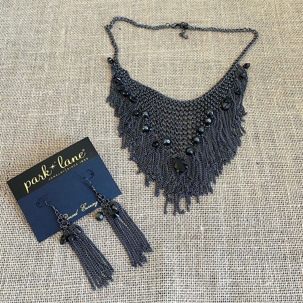 Necklace and earrings